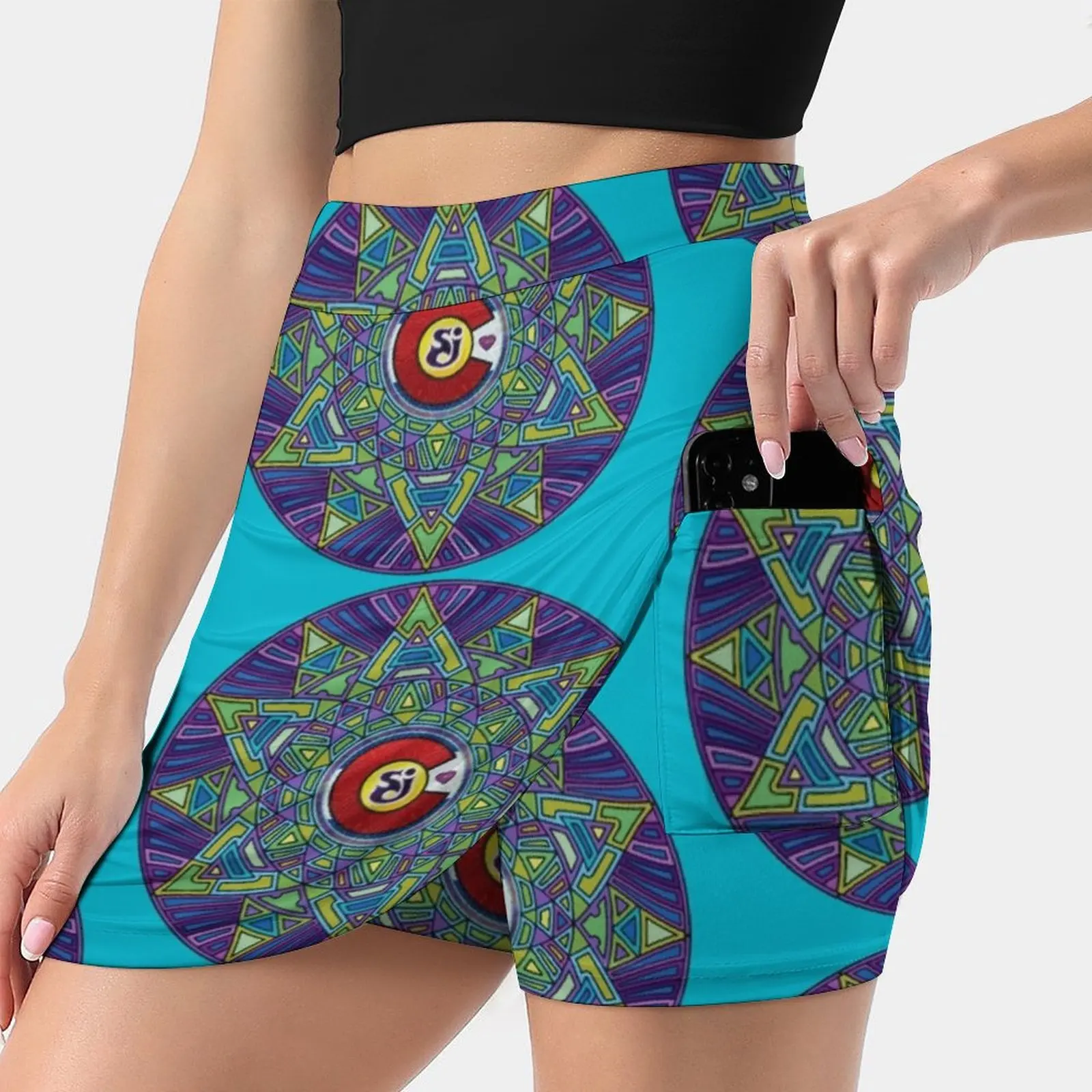 

String Cheese Incident Sacred Mandala Colorado Love Women's skirt Mini Skirts A Line Skirt With Hide Pocket String Cheese