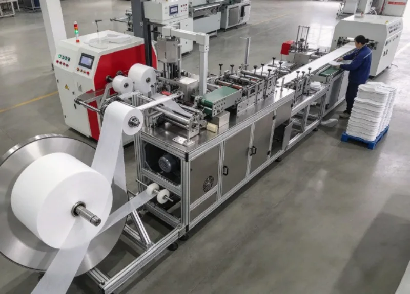 Automatic Disposable Slippers Making Machine Hotel Spa Travel Small Business Shoe Production Equipment
