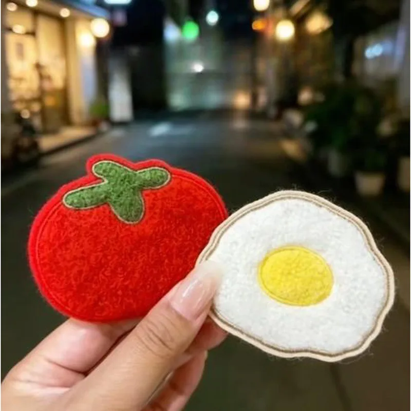 Cute Funny Bread Chef Hat Hair Velcro Sticker Cartoon Food Fringe Bangs Holder Girly Hair Arrangement Tool view 3