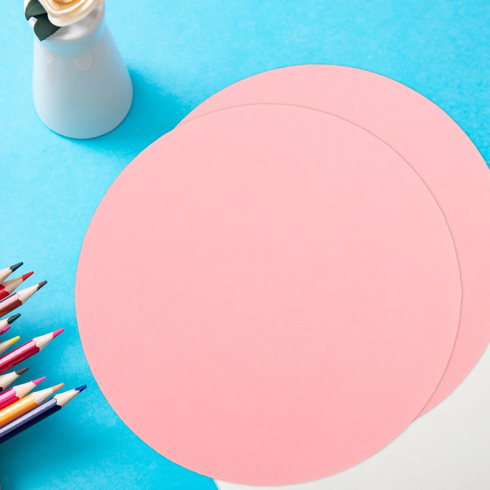 

20 Pcs Drawing Hardboards Art Paper for Diy Painting Decorations Cardstock Round