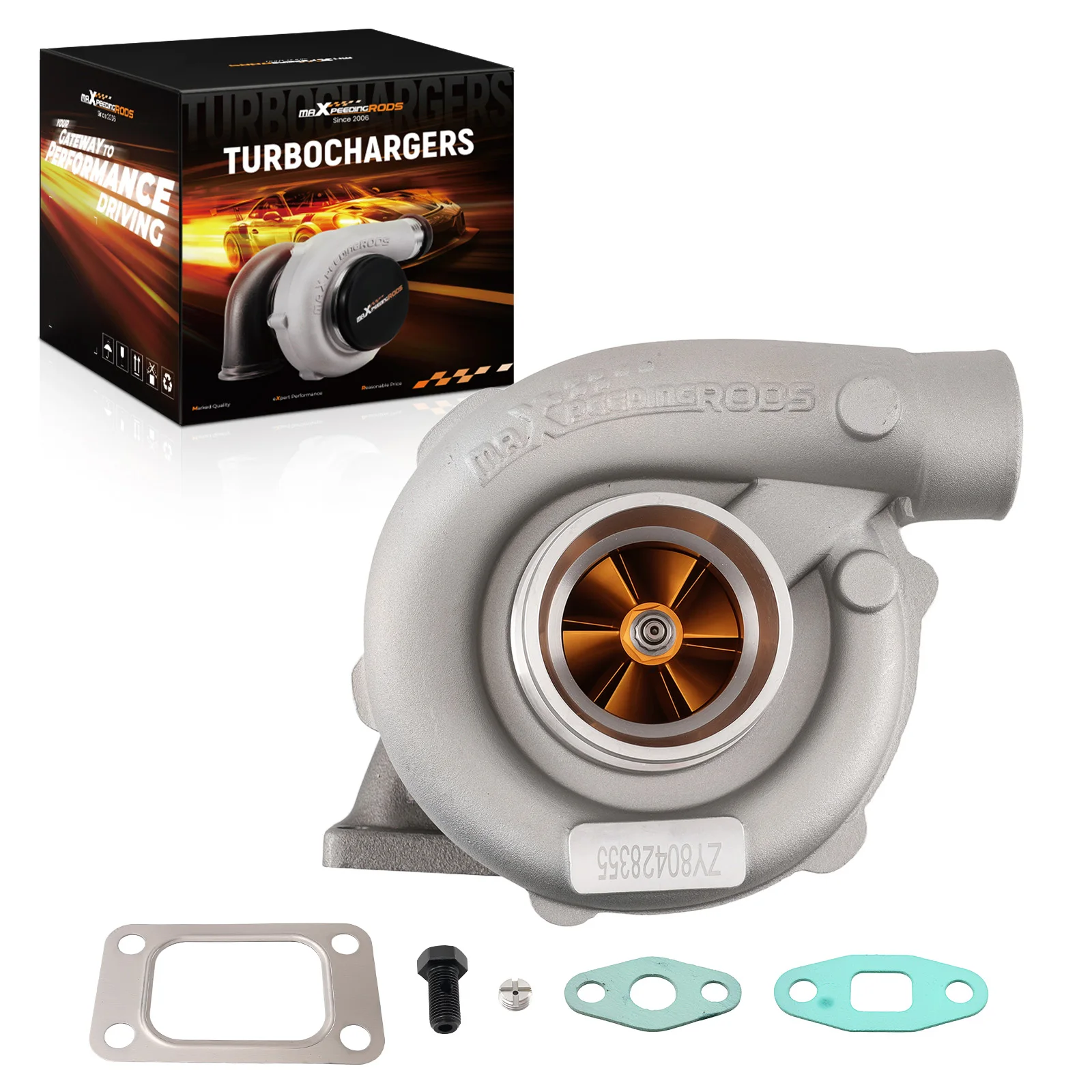 Turbo T3T4 T04E A/R .63 Turbocharger Street Type 400+HP 18PSI for 4/6 cyl