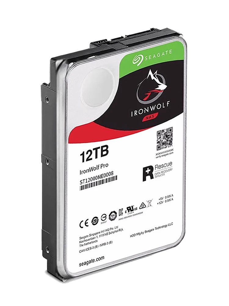 Imagem -02 - Hdd Nas Ironwolf Pro para Seagate St12000ne0008 12tb 7200rpm Sata Gbps 35 Nova