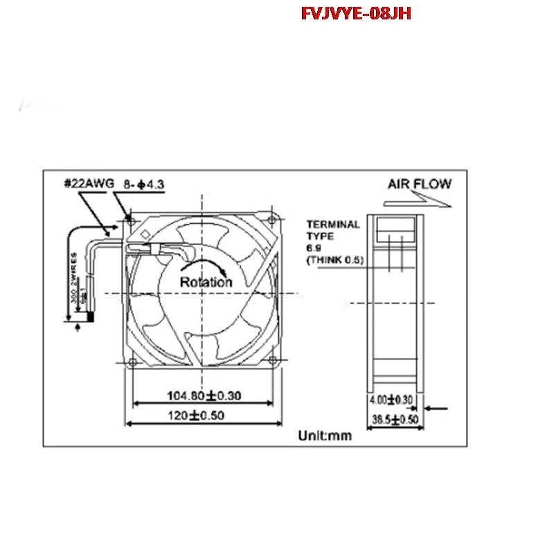 12038 12cm Exhaust Fan - 220V US Plug Oil-Contained Cooling Fan for Soldering Iron/Computer/Electrical Radiator