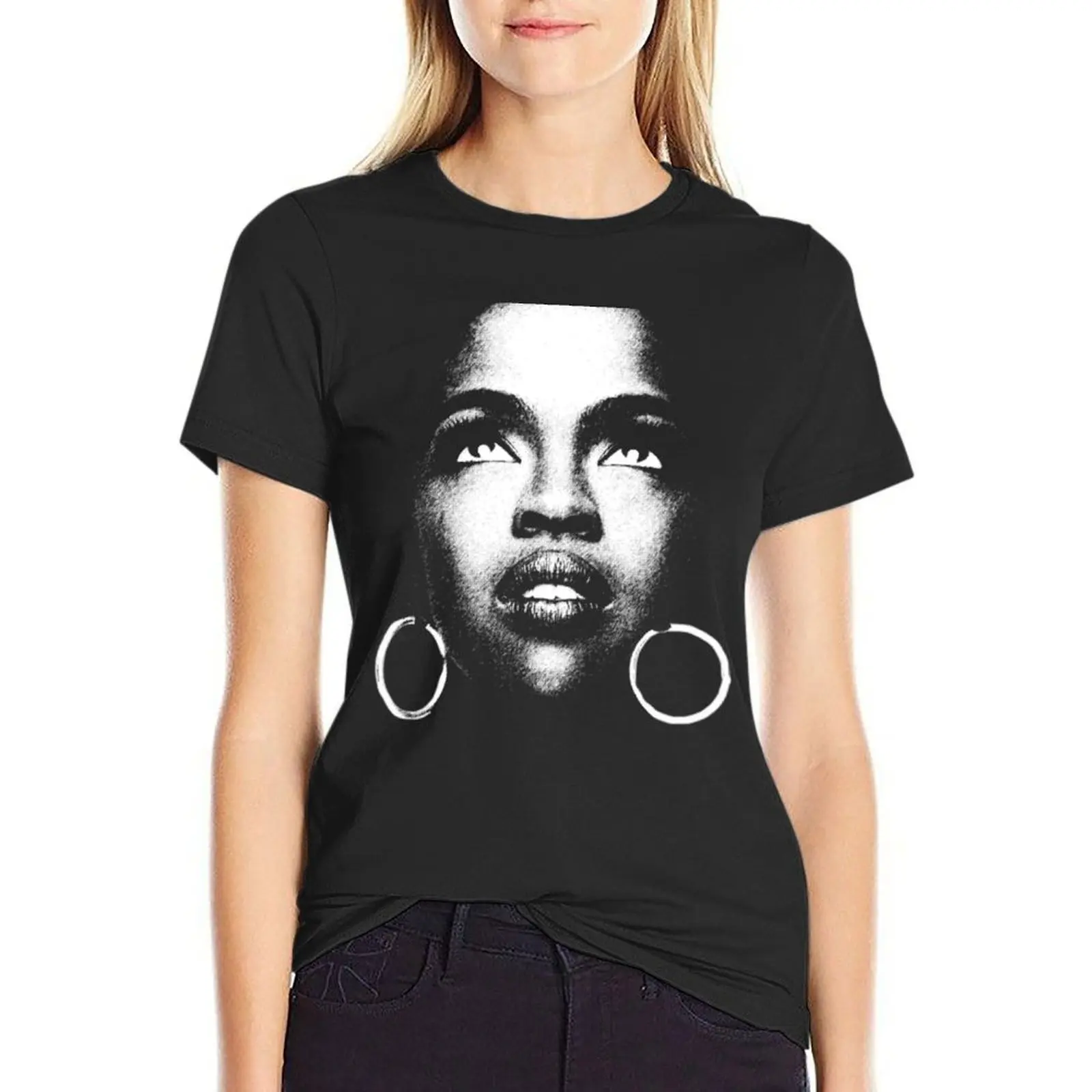 

fugees lauryn hill T-Shirt cute clothes funny Female clothing blacks summer clothes for Women