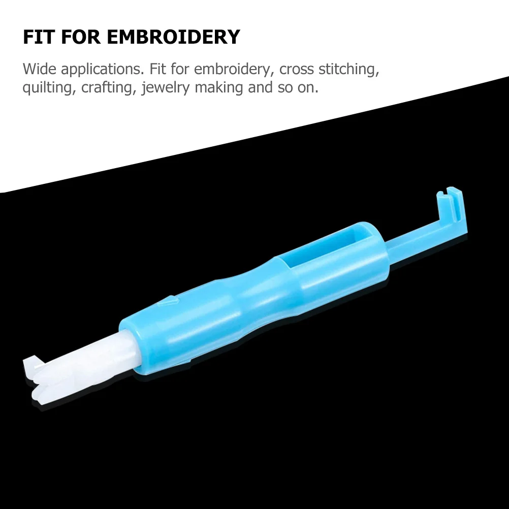 

2Pcs Automatic Needle Threader Plastic Portable Compact Tool for Home Sewing Machine Stitching Accessories Stitch Insertion Tool