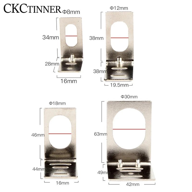 Approach Sensor Bracket Photoelectric Sensor Switch Fix Clip M8/M12/M18/M30 SN04 E3JK Proximity Sensor Switch Holder