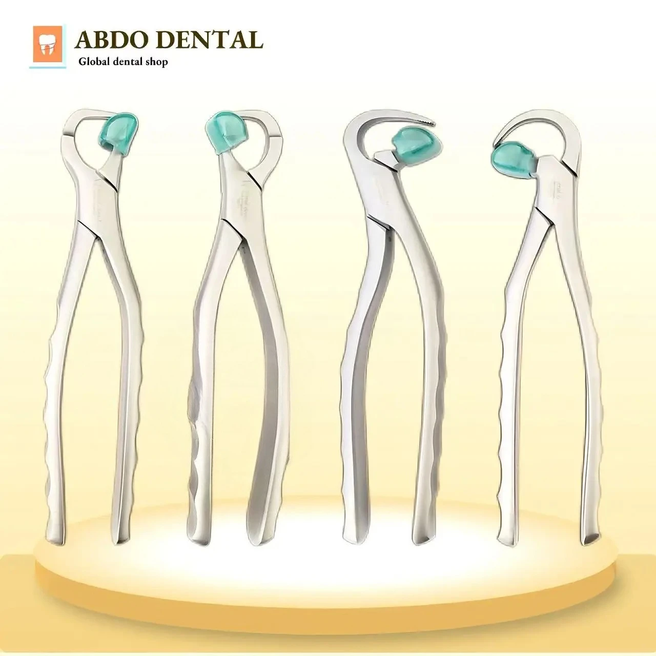 

Dental Teeth Extraction Forceps 4pcsSet stainless steel Adult Extracting Plier Elevator Dentist Surgical Tool