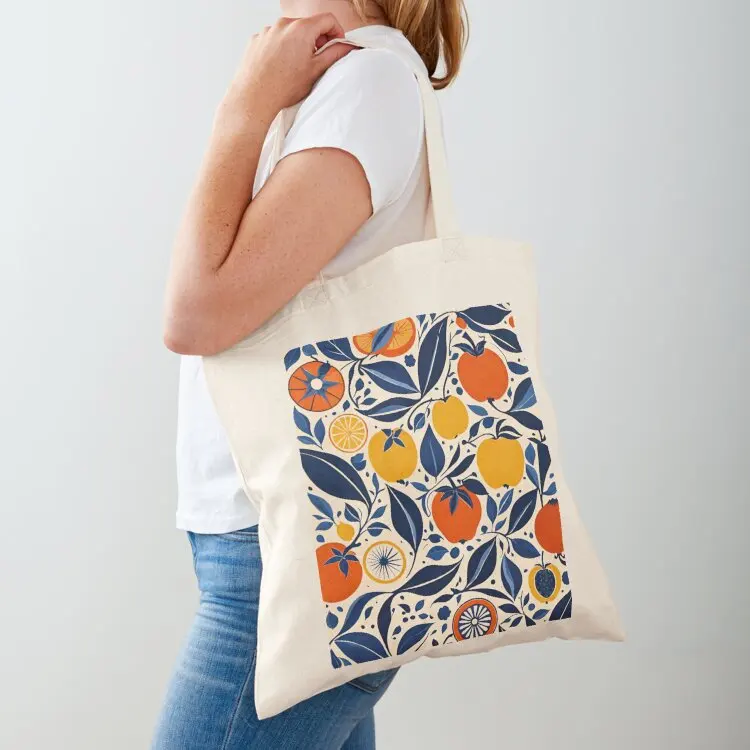 

Fruit and leaf patterns Tote Bag Customizable tote bag Reusable bags foldable reusable bag bags luxury women