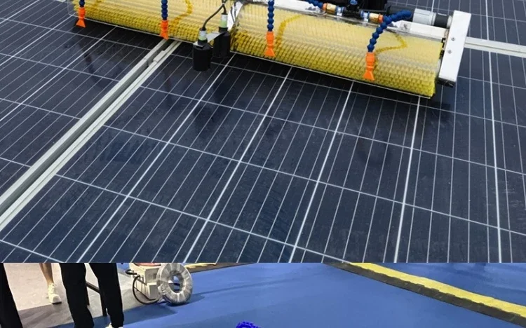 เครื่องทำความสะอาดแผงโซลาร์เซลล์เครื่องมือพิเศษสำหรับทำความสะอาดแผงโซล่าแผงโซลาร์เซลล์