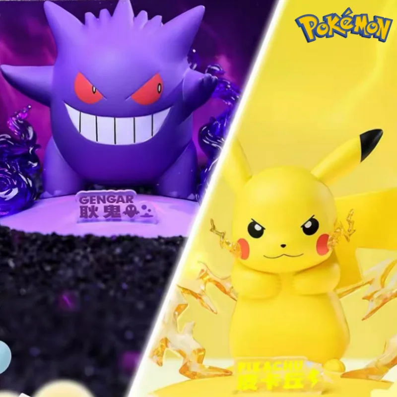 authentic-morstorm-pokemon-gengar-small-size-collectible-figure-desktop-decoration-gift-for-anime-game-fans-and-doll-collectors