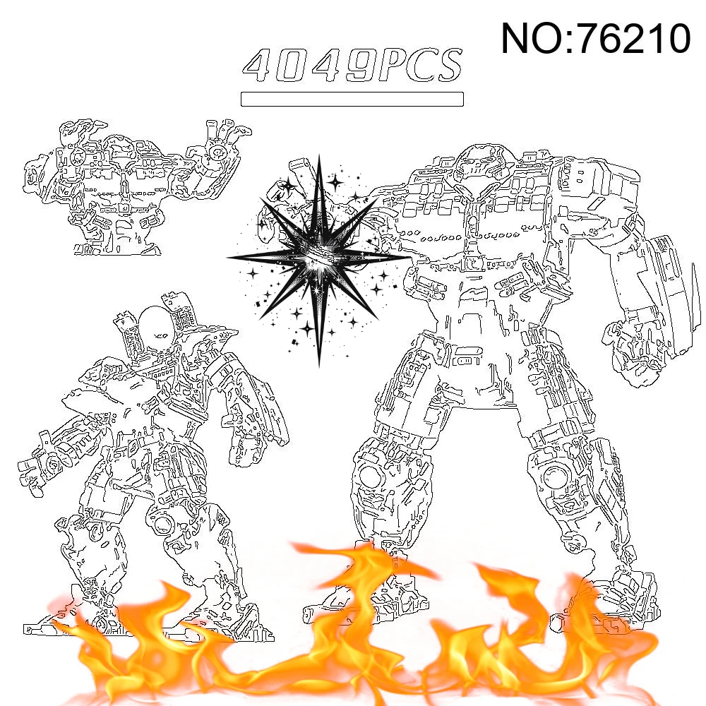 2026 The Cheapest Action Hero Custom Toy Mechanical Robot Building Set, Adult Home Display Decoration