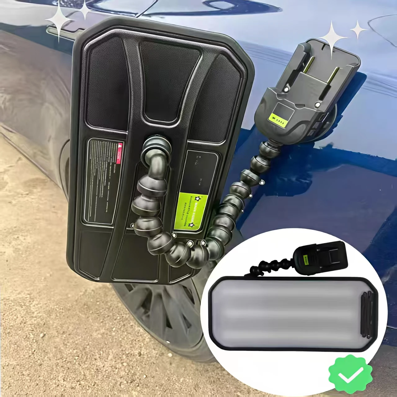 Electric Pump Suction Cup Battery Leveling Light 6-Color Adjustable Dent Detection PDR KING Tools Paintless Dent Repair Light