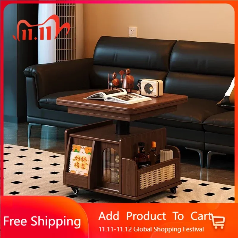 

Simple Mobile Coffee Table Modern Nordic Replica Trendy Center Table Space Saving Chinese Nordic Ergonomic Trendy Furniture