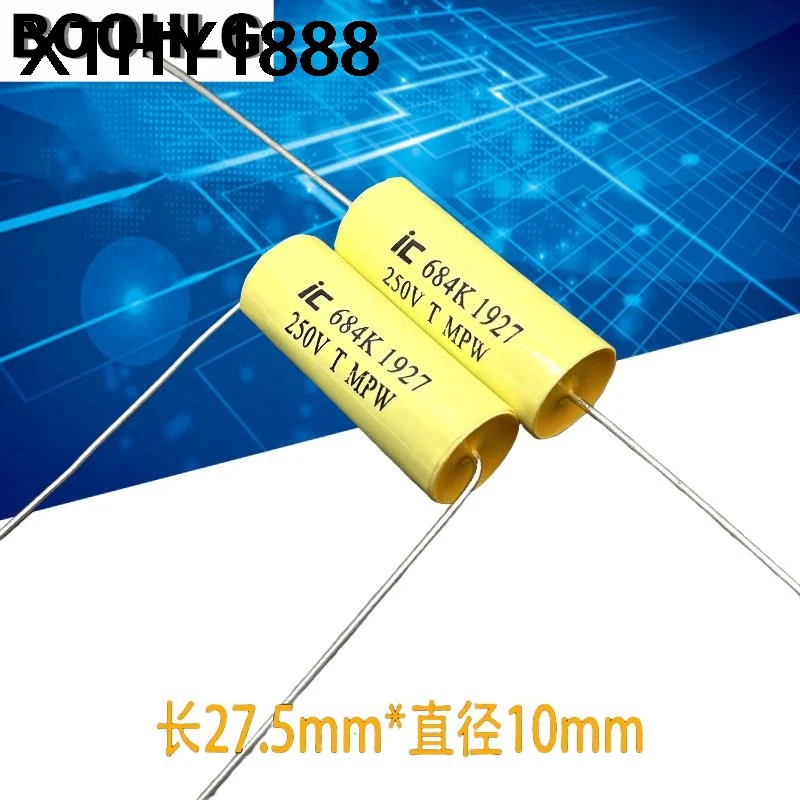 10PCS IC MPW 684 680nf 0.68uf 250v axial fever audio infinite HIFI capacitor
