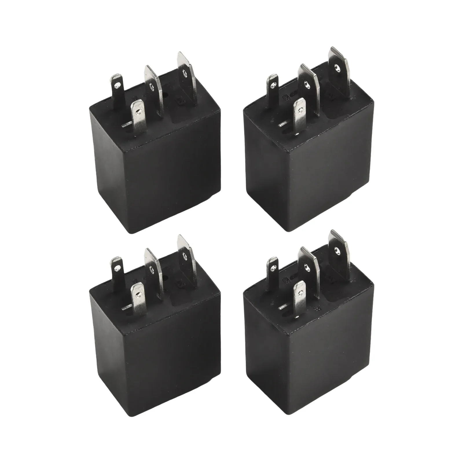 Four Piece Automotive Relay Set with Standardized 4 Pin Connections Operating at a Voltage of 12V DC for Various For Ford Models