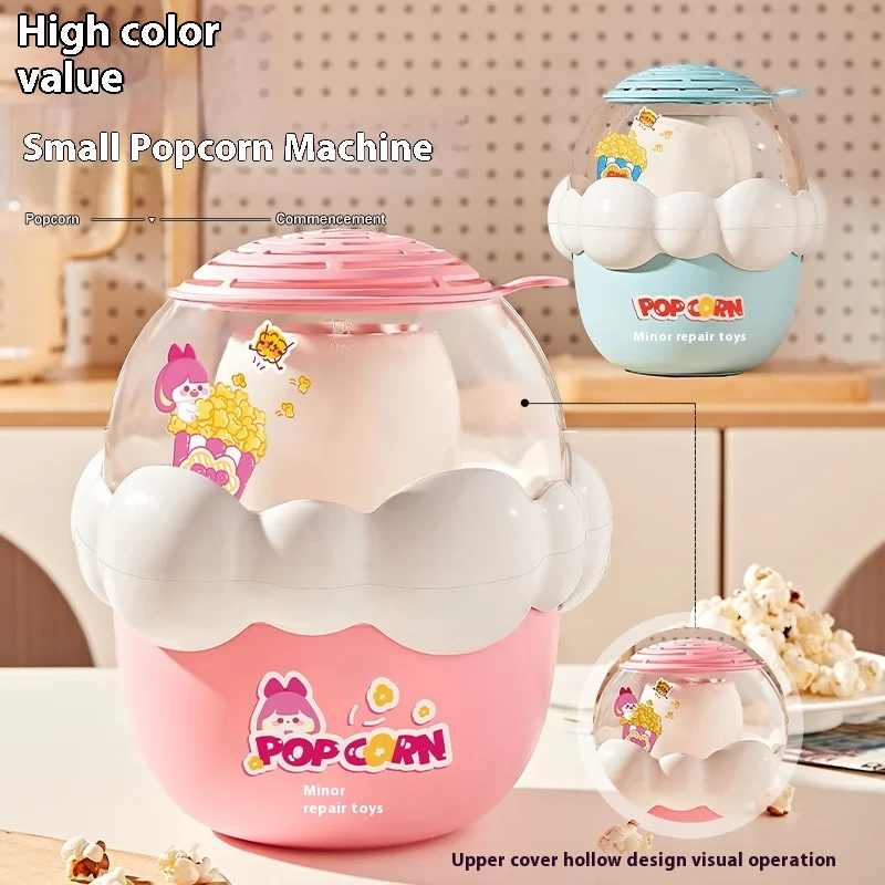 Toy Children's Mini Popcorn Machine Electric Fully Automatic Multi functional Small Home Appliance for Home Use Corn