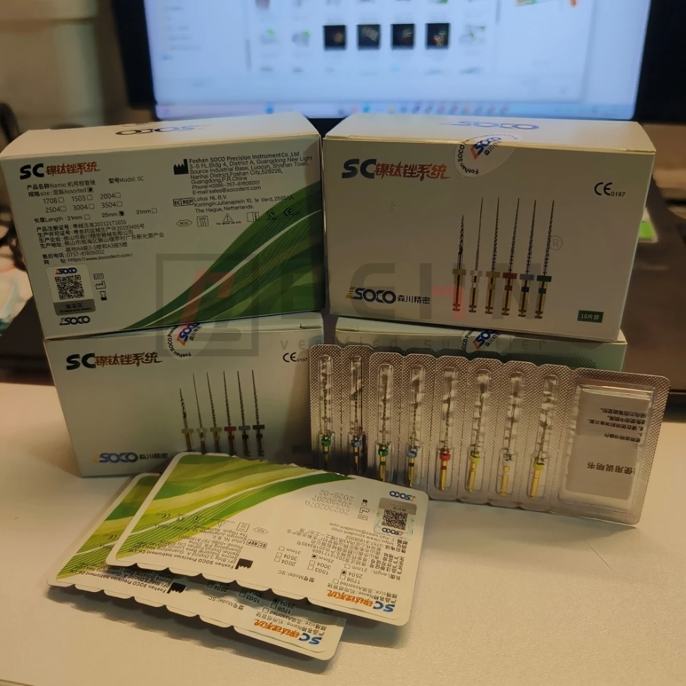 Dental Rotary Files SOCO Files 31mm 25mm SC Pro Niti File System Assorted Green Packing Root Canal Files Stomatology endodontia - Image 4