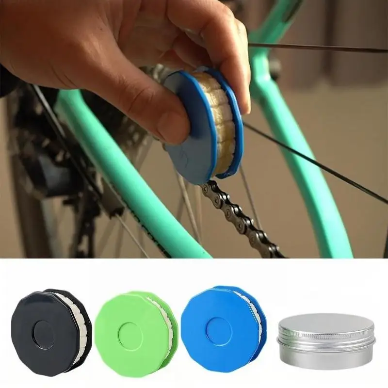 Tragbares Fahrradketten-Schmierwerkzeug mit Ölroller, sauberes Design für Outdoor-Fahrradtouren, Fahrradreparatur- und Wartungszubehör – Detail 3