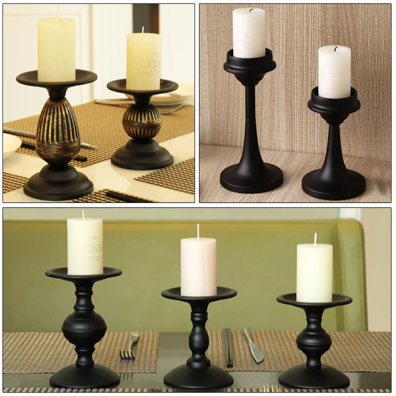 

2/3Pcs Set Candle Holder Luxury Metal Ins Candle Stand Candlesticks Bar Party Living Room Wedding Home Decoration