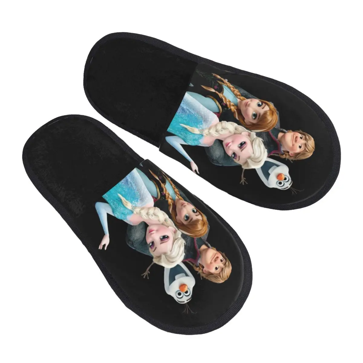 

Custom Frozen Cartoon Memory Foam Slippers Women Cozy Warm House Slippers