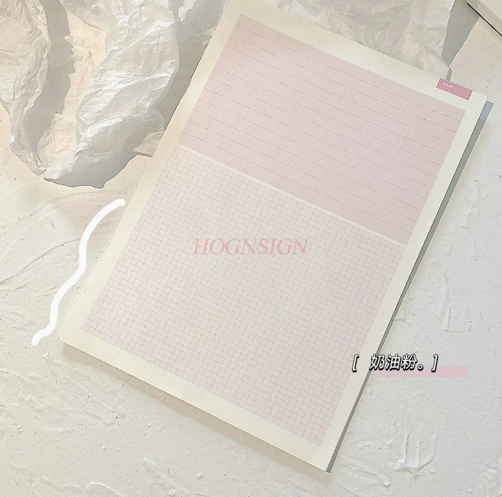 1book Minimally designed notebook, student notebook, cute notebook, photo paper notebook, non stick sticky notebook