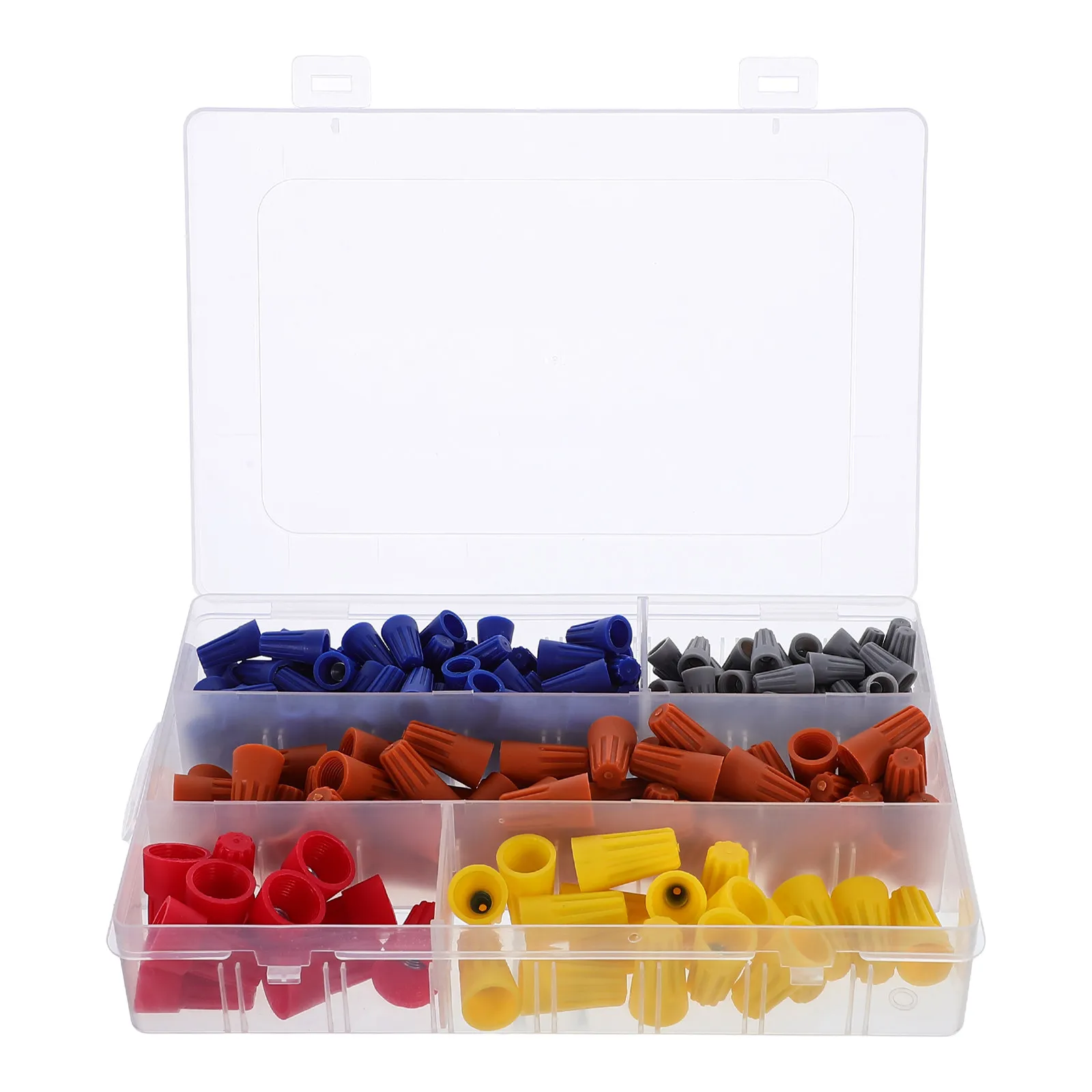 220Pcs Quick Wiring Terminal Wire Connector Nut Set Screw Terminals Spring Insert Electrical Wire Caps for Electricians