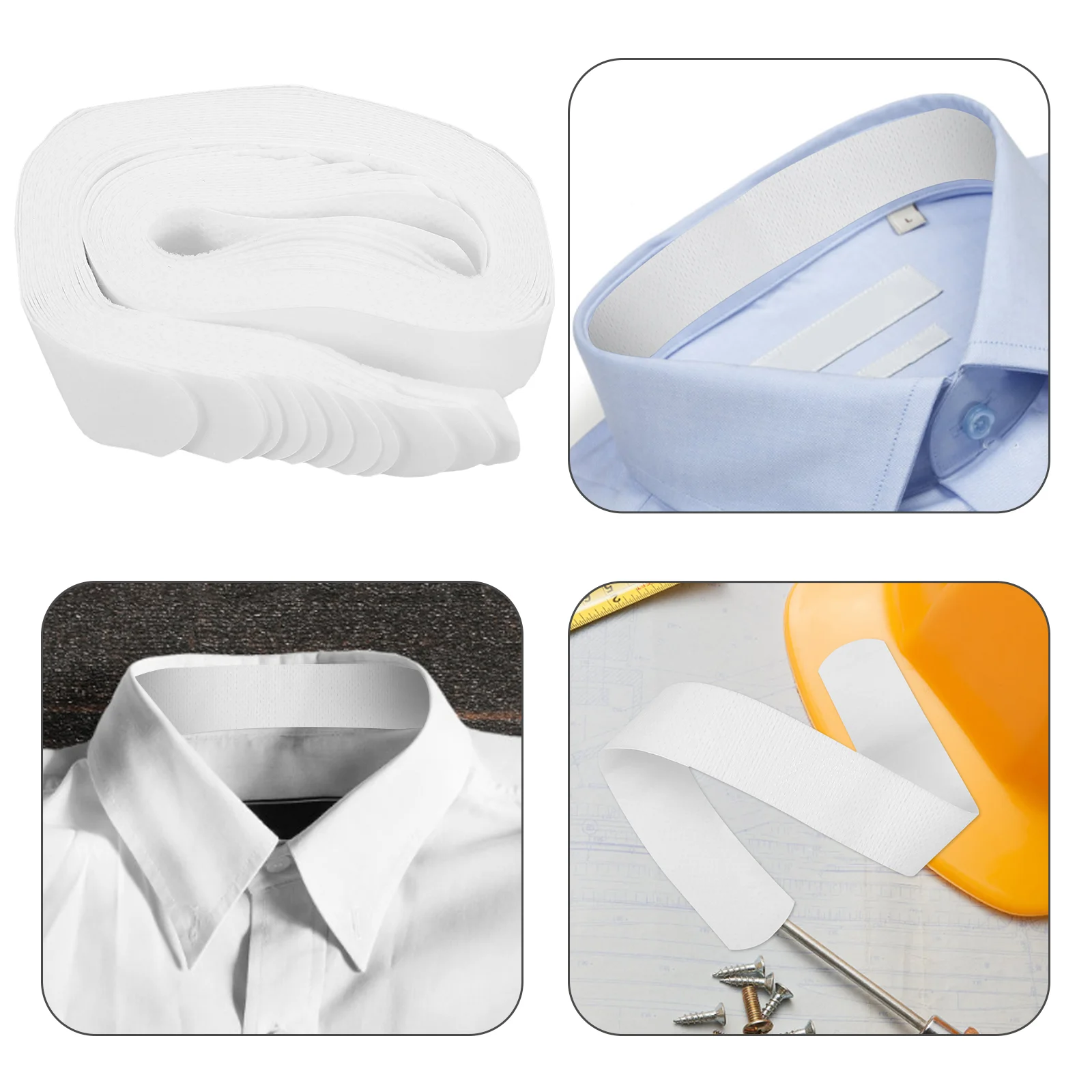 20 Stück Hüte für Männer, Schweißaufkleber, harte Liner, aus Form, Liner, Absorber, Cowboy-Größenreduzierer, weiße Kappen, Einsteller, Einsatz für Babys