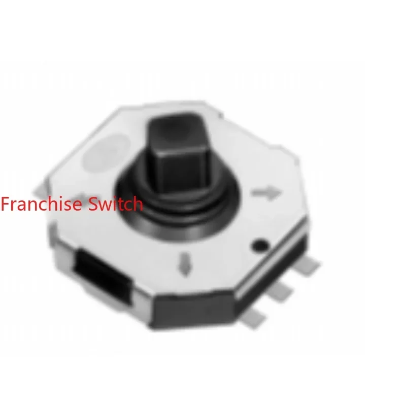 10PCS TSW-10C Four-way Switch, Motor 4-way With Button Switch 8.2*7.8 Shank Length 6MM  Column