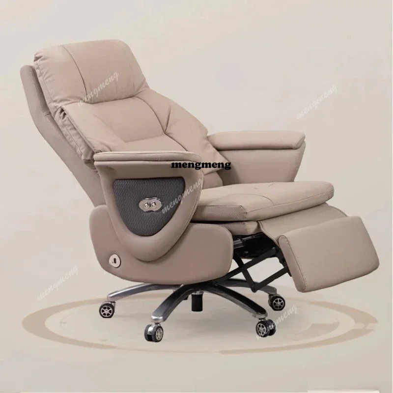 

Новинка: кожаное офисное кресло с электрической вентиляцией и функцией горячего компресса, комфортное для длительного сидения, высококлассное кресло для дома и компьютера.