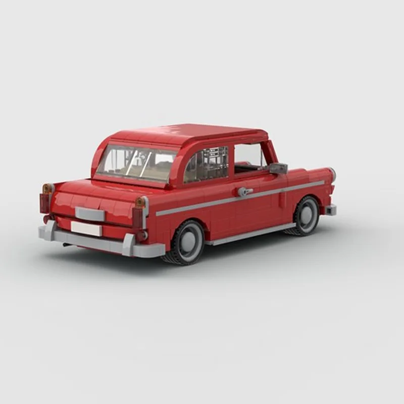 Modello di auto da corsa di velocità MOC Mattoni da costruzione Typ 3 1600 L Rosso Famiglia Auto Tecnologia modulare Regali di festa per bambini Assemblare giocattoli