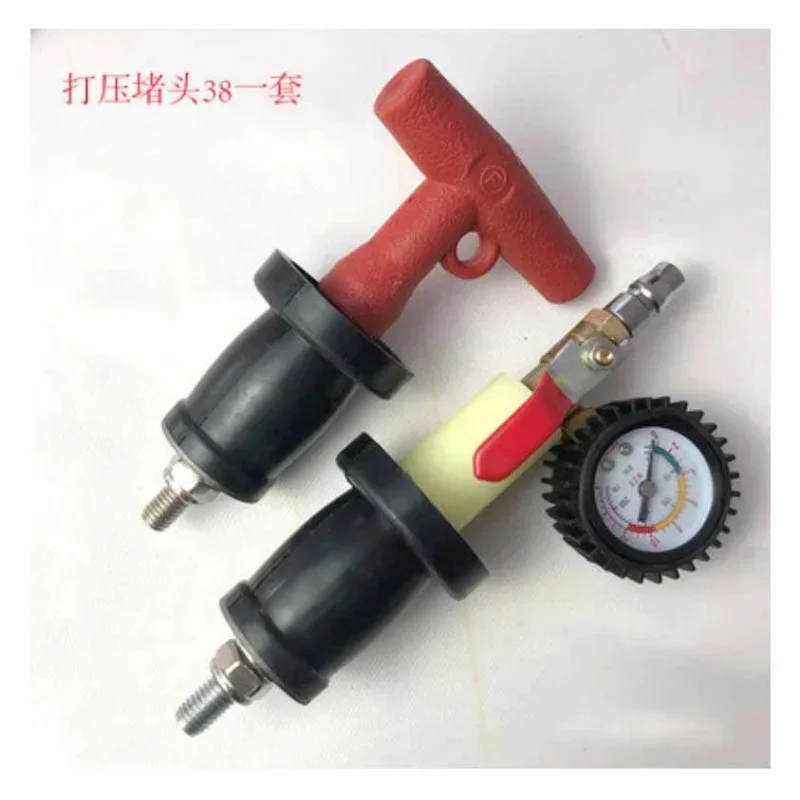 Prueba de fugas de tuberías de presión, tapa de expansión de goma con radiador automotriz, herramienta de detección de fugas, 2 unids/set
