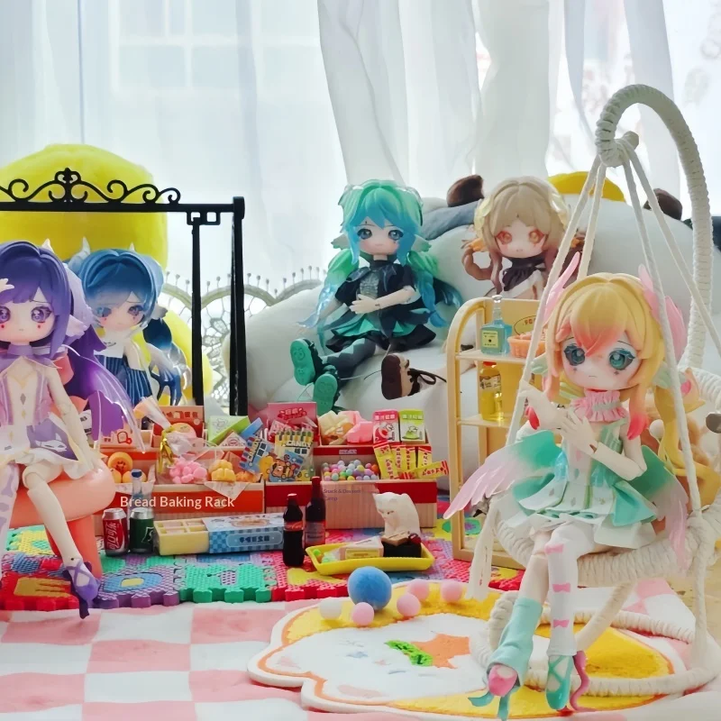 

Pennys Box Blind Box 1 8 Bjd Movable Female Action Doll Lulua Symphony Poetry Cloud Feather Pavilion With Double Face Plate