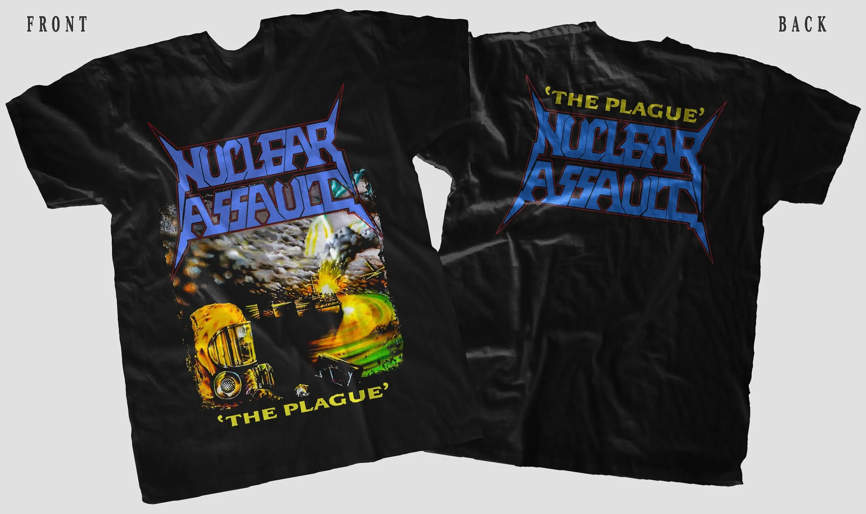 New DtgDtf Printed T-Shirt -Nuclear Assault- The Plague - Size- S,M,L,Xl,2-3-4-5-6-7Xl