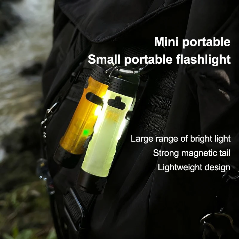 1 قطعة مشبك قبعة ضوء مشاعل للرياضة الليلية في الهواء الطلق ، مصباح قبعات الجيب الأيدي ، مشبك قابل لإعادة الشحن على الضوء