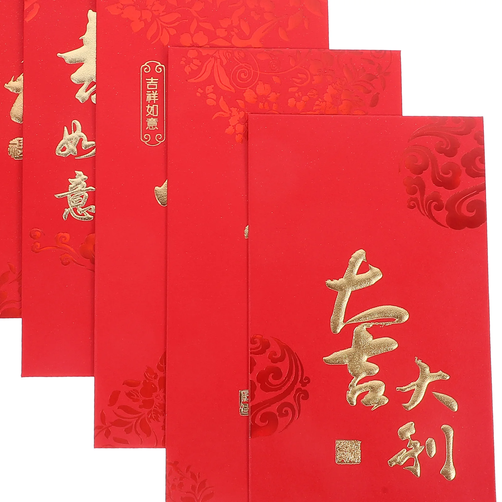 

6Pcs Red Envelopes Creative Paper Money Pouches for Chinese New Year Festive Dragon Pattern Safe and Sturdy 2024