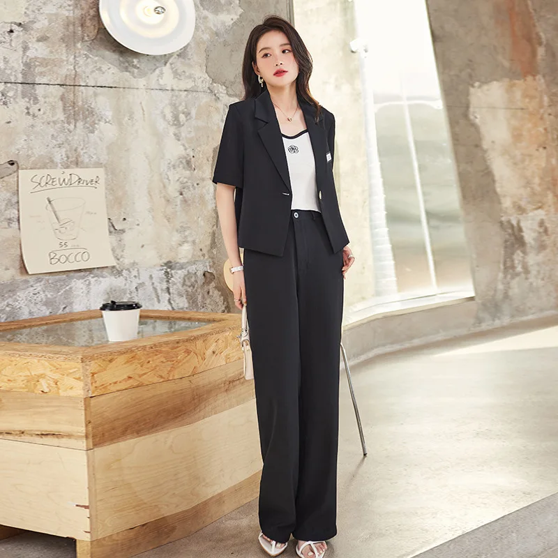 Short Small Suit Jacket for Women Spring and Autumn 2023 New Casual Business Attire Goddess Temperament Formal Suit Suit