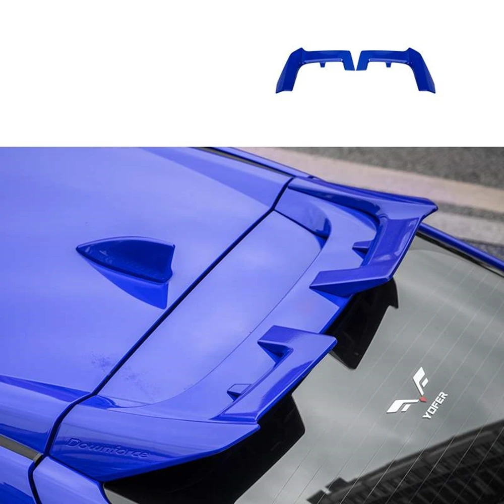 YOFER Rear Roof Spoiler Wing For Honda Civic 10th Gen Hatchback 2020 2021 Car Dome Window Trunk Lid Decklid Trim Splitter Flap