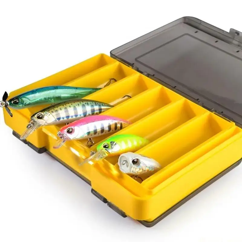 31BE Double Sided Lures Hook Organizers Portable Fishing Tool Box Tackle Organizers Plastic Storage Case Baits Accessory Box