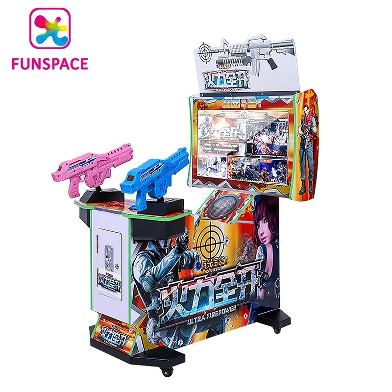 Indoor Entertainment 2 Player Interactive Arcade Coin Operated Shooting Game Machine