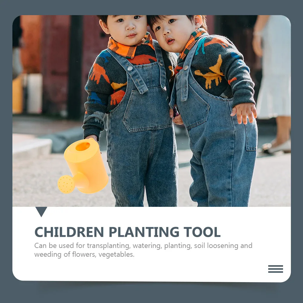 

1 комплект, пластиковый поливочный горшок, тканевая сумка, детский садовый набор инструментов для посадки на открытом воздухе, сельское хозяйство, рыхление почвы, корзина для цветов, ручная