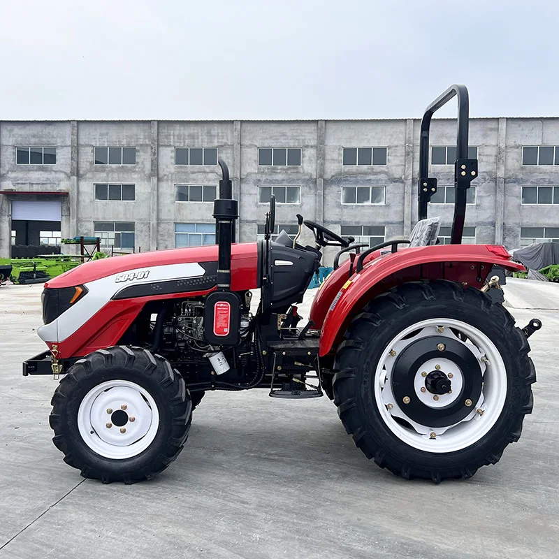 Manufacturer Supply Farming Equipment 4WD 4 Wheel 40hp 45hp 50hp Compact Mini Multifunctional Farm Tractor Tractors