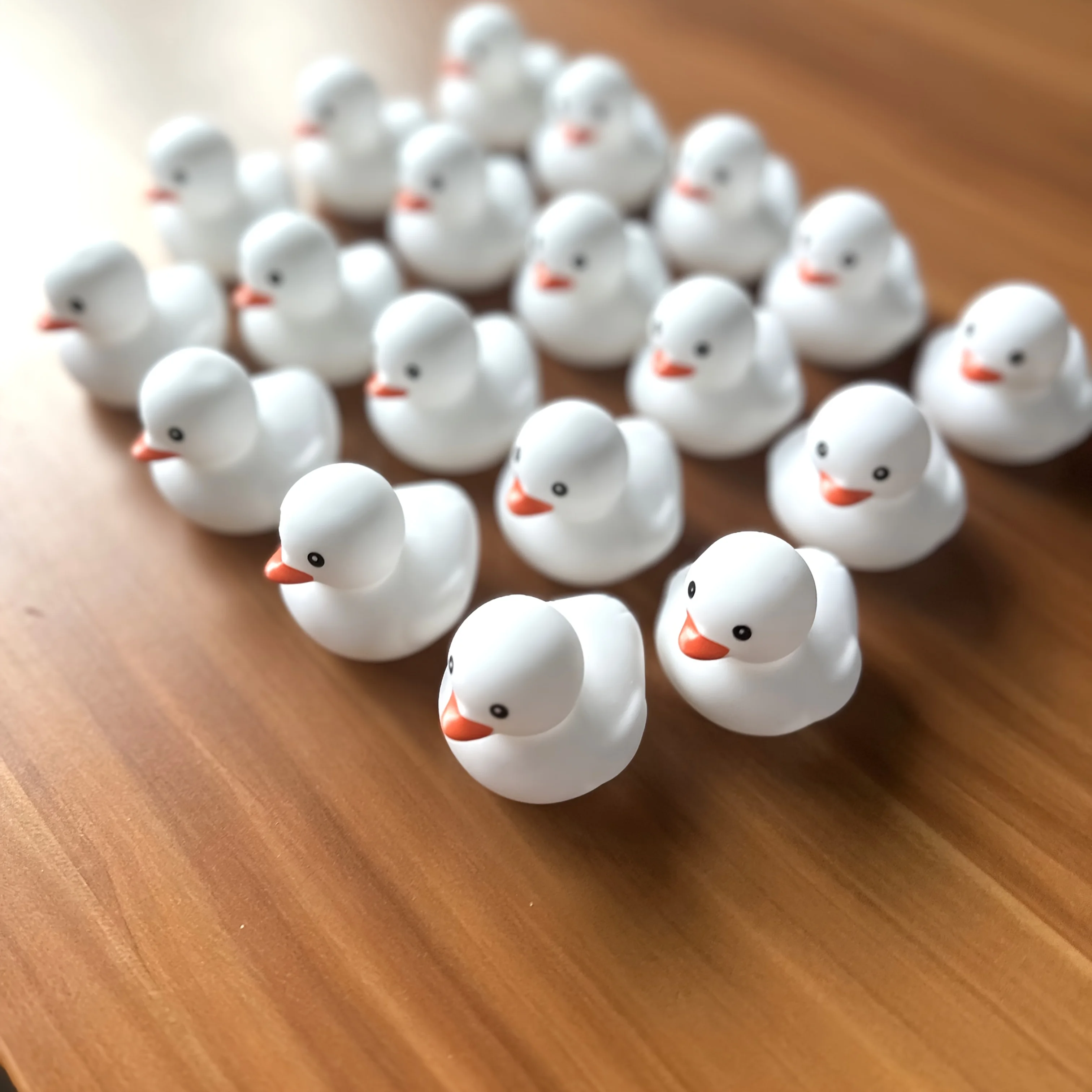 6/12/24 pcs White Rubber Ducks in Bulk Small Duck Gift Bathtub Toys for Holiday Cruise Birthday Party Favor view 5
