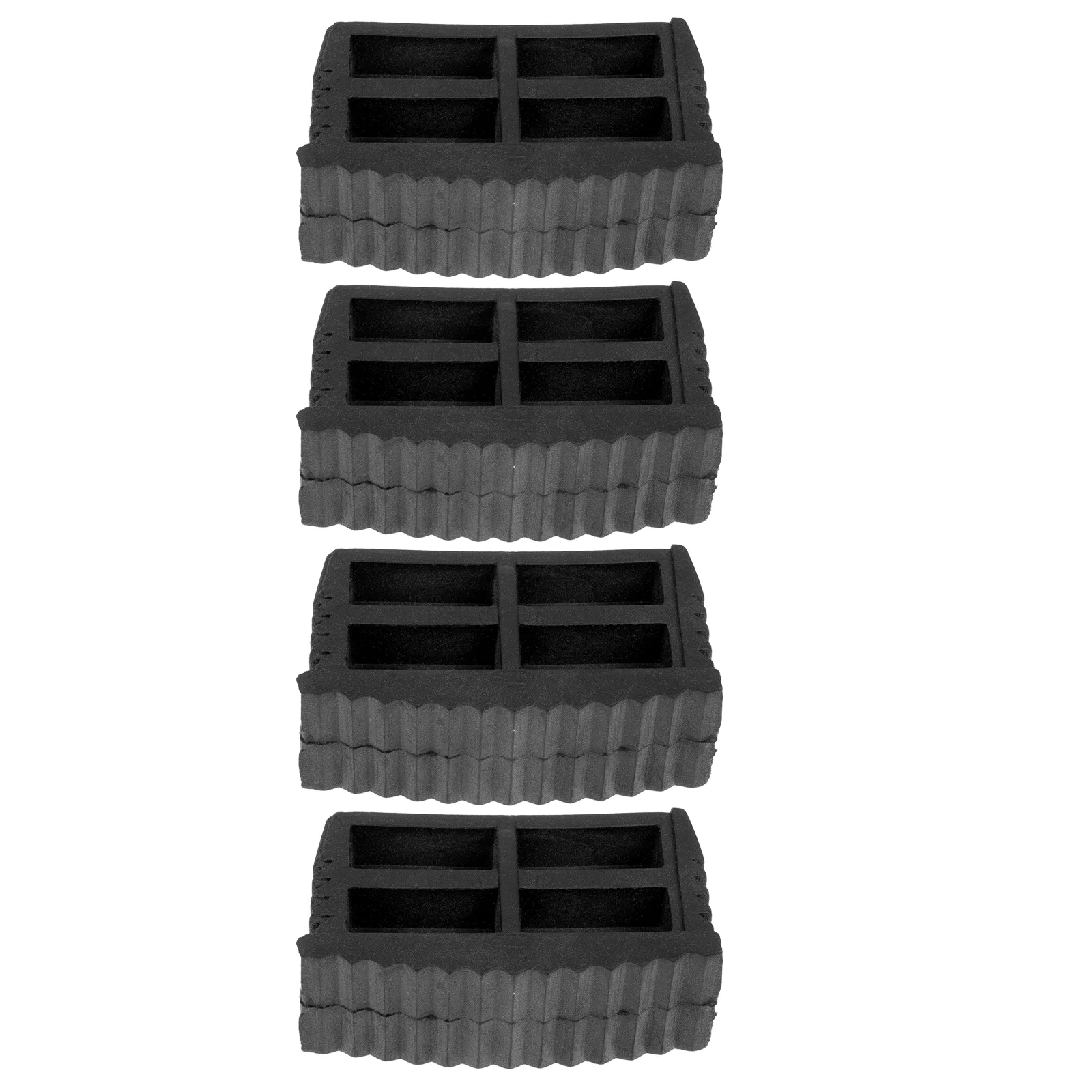 

4 Pcs Telescopic Ladder Foot Cover Ladders for Home Protector 650X400X250CM Rubber Feet Pad