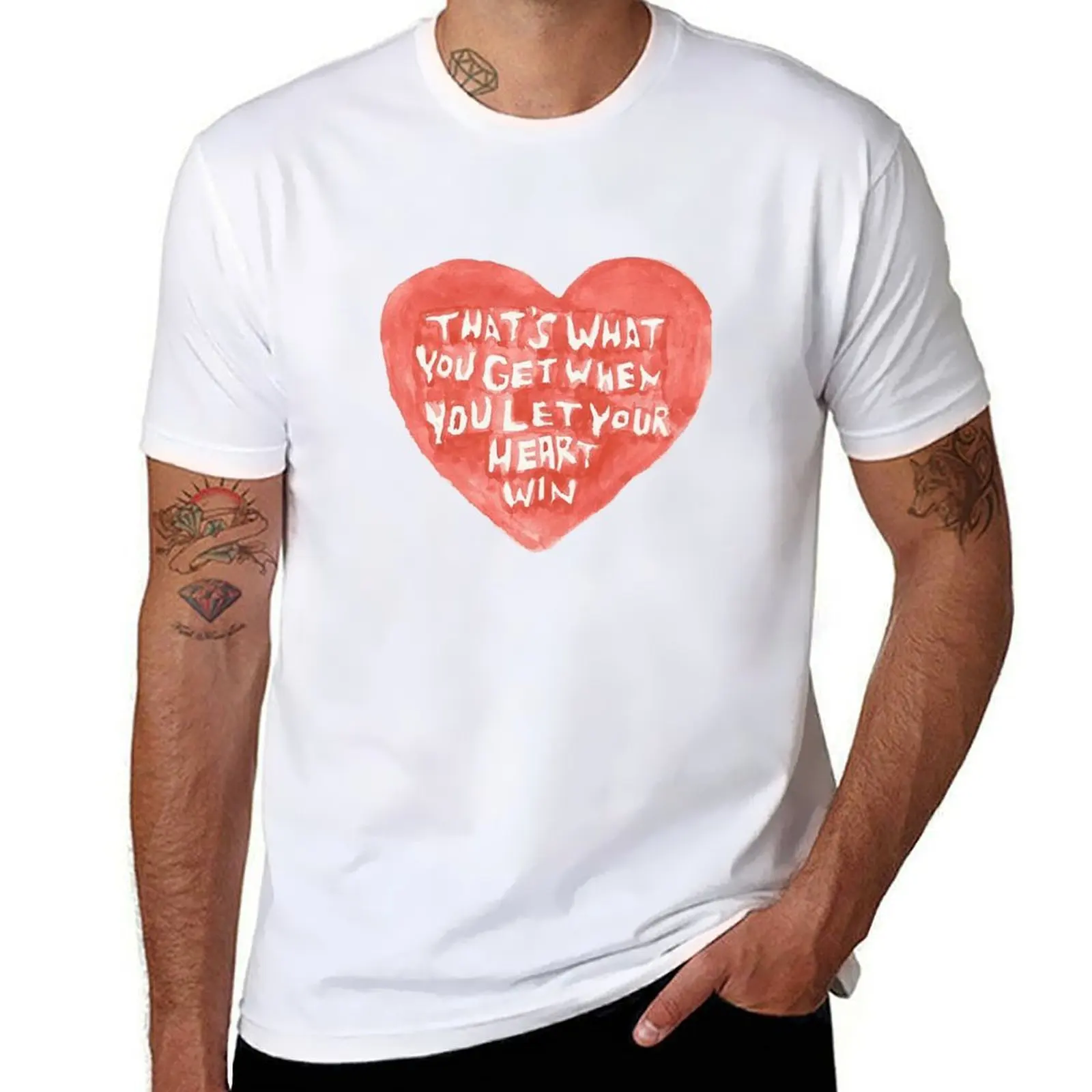 

That's what you get when you let your heart win T-Shirt man t shirt summer t shirt man casual T-Shirt