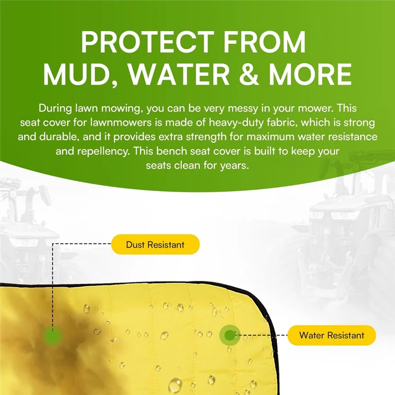 

Size Bench Seat Cushion Cover LP66449, Medium Lawn Mower Cover For John Deere Gator XUV 560 560E 590I 590E 590M S4