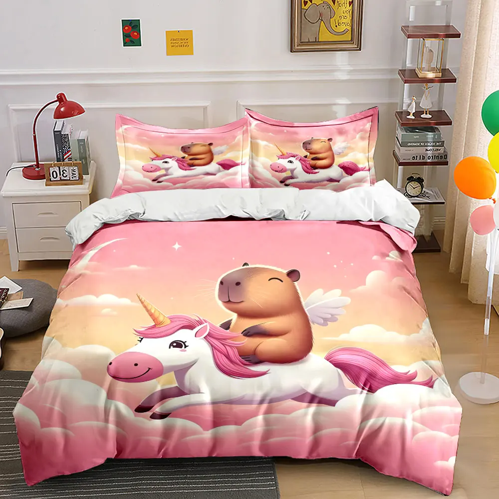 

Fantasy Animal Adventure Set Multiple sizes kid's and adults' bedroom Exquisite 3PC bedding set, gift