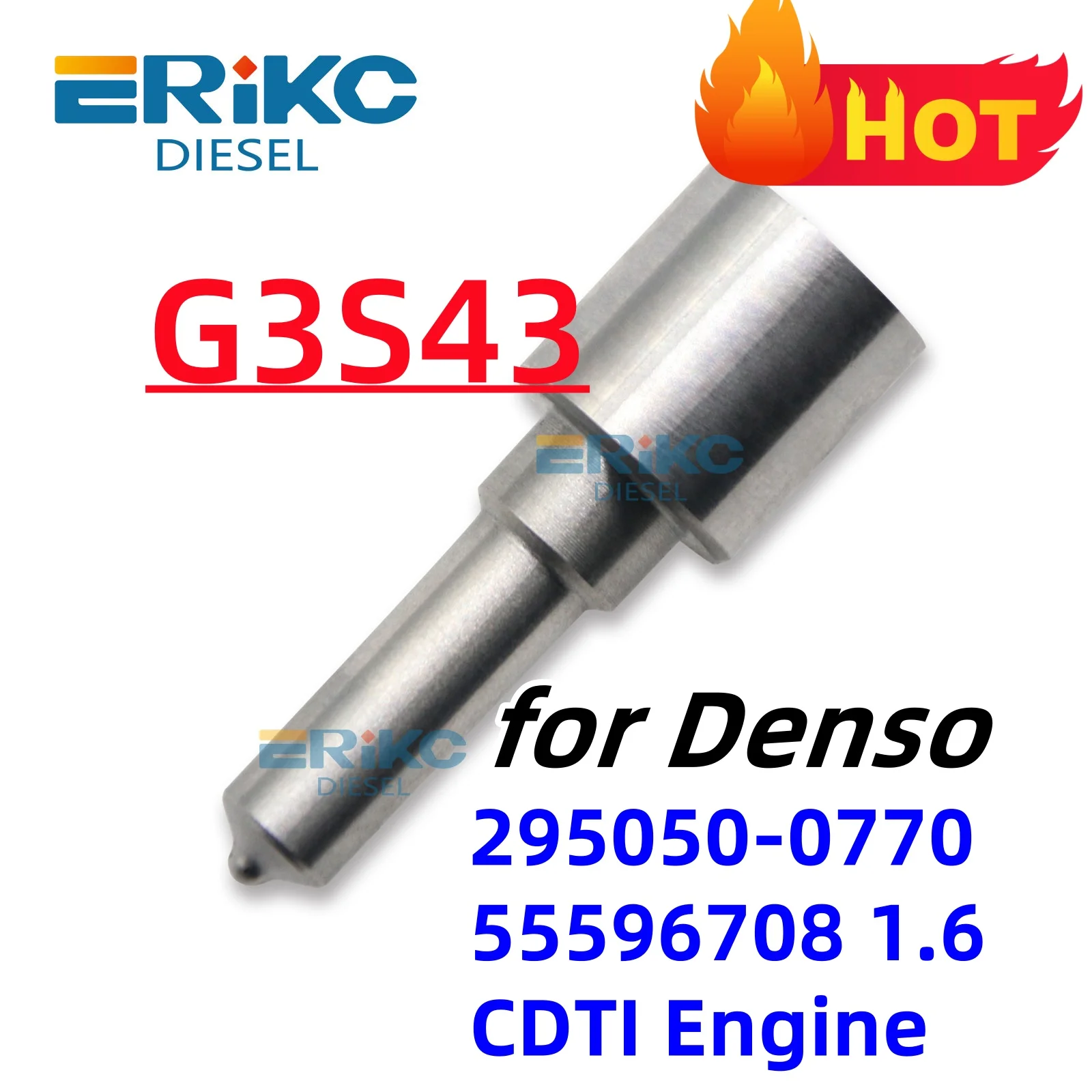 

Diesel Nozzle G3S43 293400-0430 293400 0430 G3 S43 Fuel Nozzle for Injector 2950500770 295050-0770 55596708 1.6 CDTI Engine