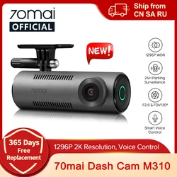 【Novo】70mai Dash Cam M310 1296P Resolução 130 ° FOV Smart Voice Control Suporte 24H Parking Guard Night Vision 70mai M310 Carro DVR