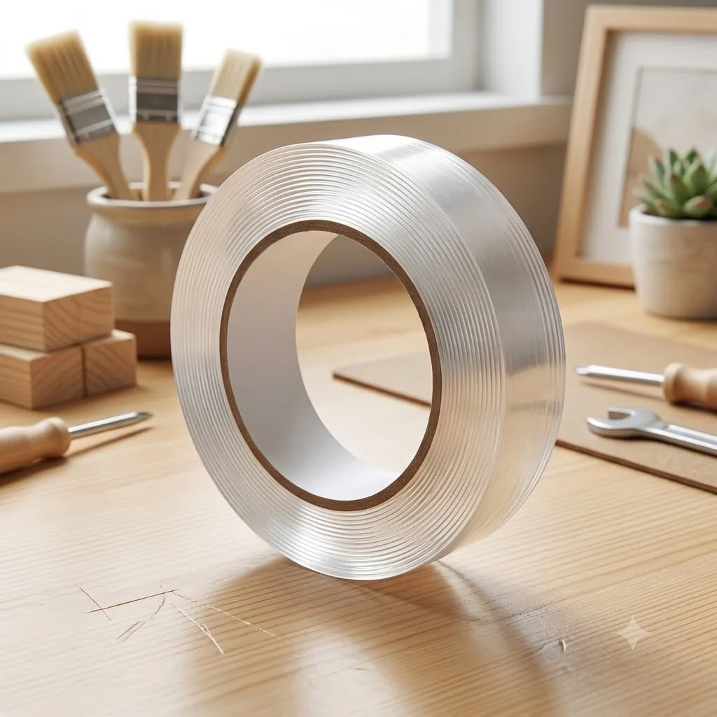 Nano Tape Double Sided Tape 20mm x 3M 3 Rolls Reusable Washable Transparent Adhesive Tape for Wall Mounting
