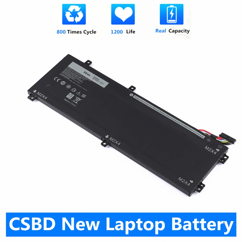 

CSBD New 56Wh H5H20 97Wh 6GTPY Laptop Battery For DELL XPS 15 9560 9570 15-9560-D1845 Precision M5520 5530 M7R96 05041C 5D91C